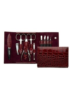 DuKaS PL25204 Solingen Family manicure rossa realizzata in vera
