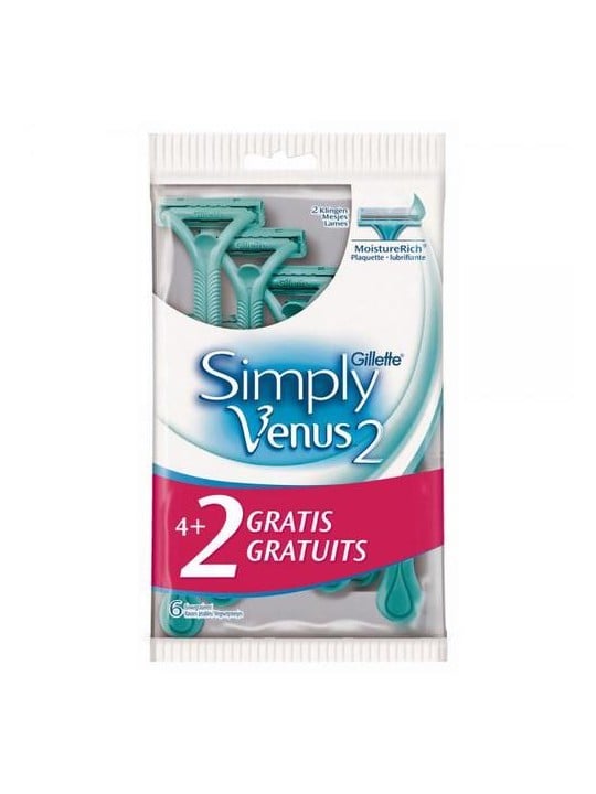 Gillette Semplicemente Venus 2 6 pezzi donna