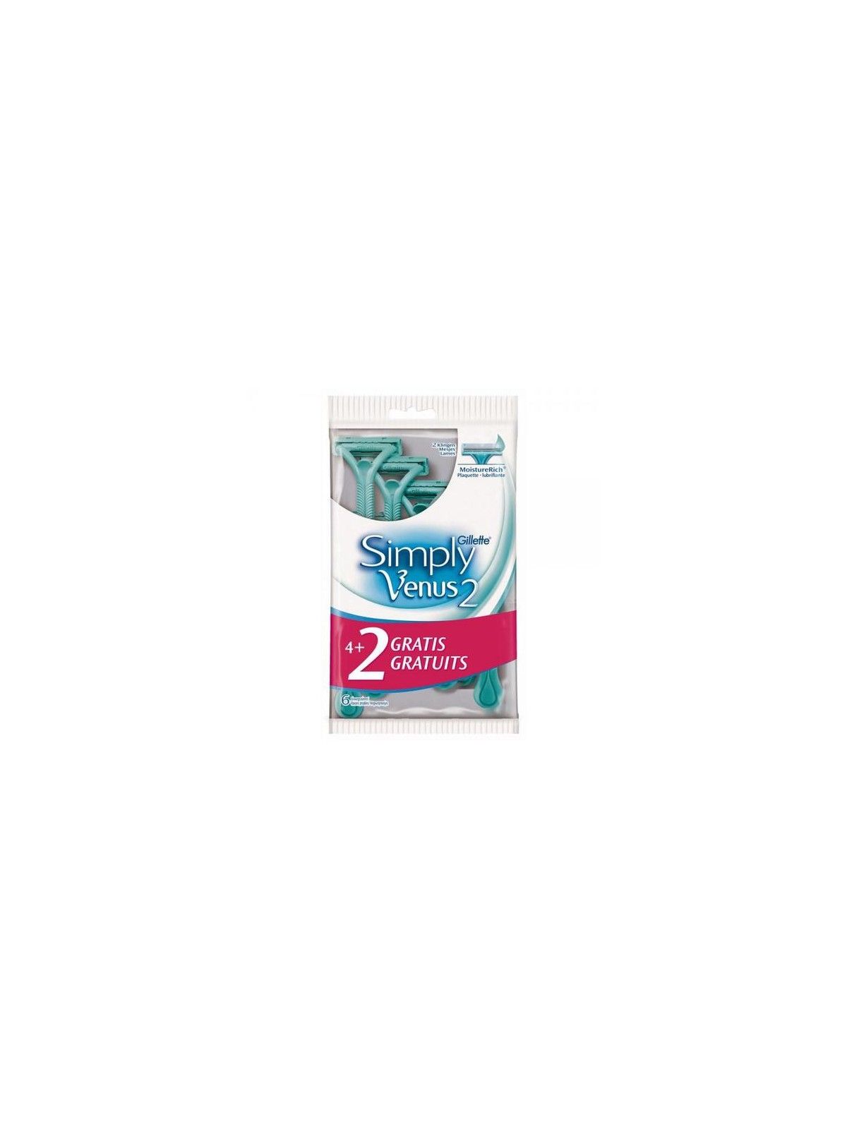 Gillette Semplicemente Venus 2 6 pezzi donna