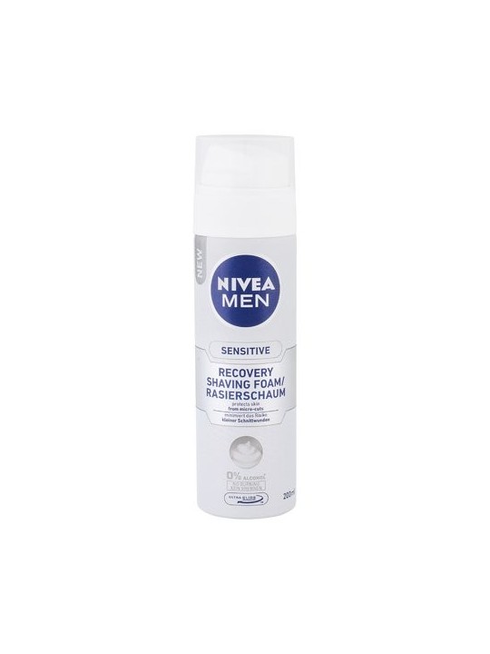 Nivea Schiuma da barba per uomo Sensitiv e Recovery Schiuma da