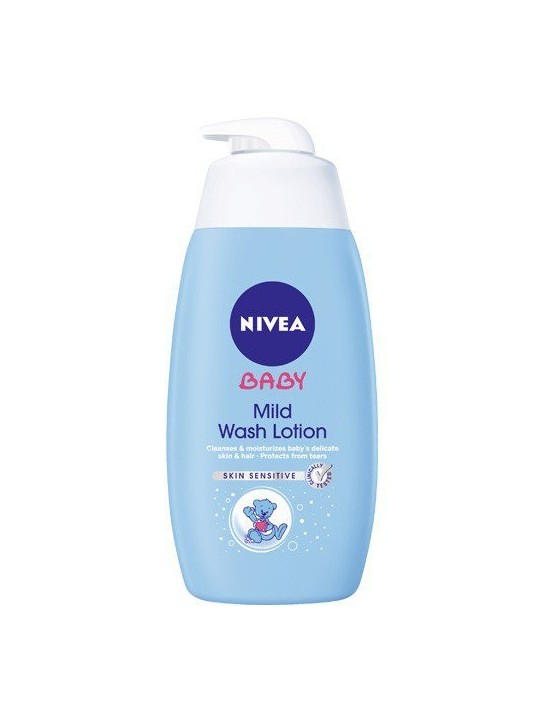 Nivea Gel detergente per viso corpo e capelli per bambini Baby