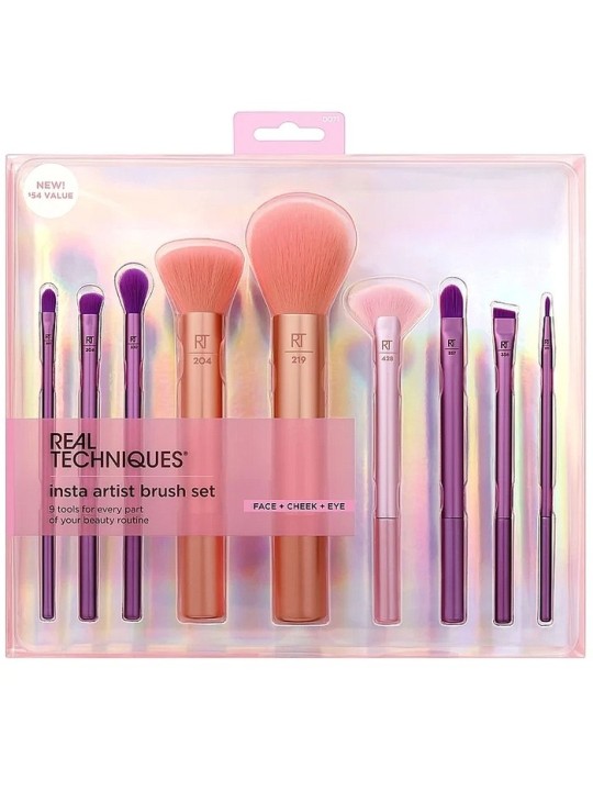 Real Techniques Pennelli Set di pennelli Insta Artist donna 1