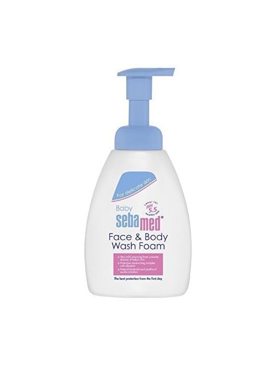 Sebamed Schiuma detergente per viso e corpo per bambini unisex