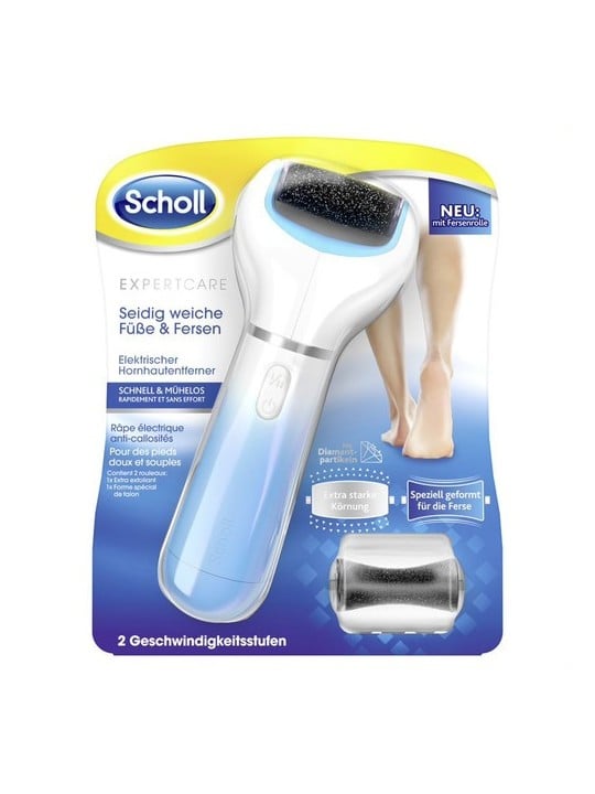 Scholl Velvet Smooth Lima elettrica per piedi e testina rotante