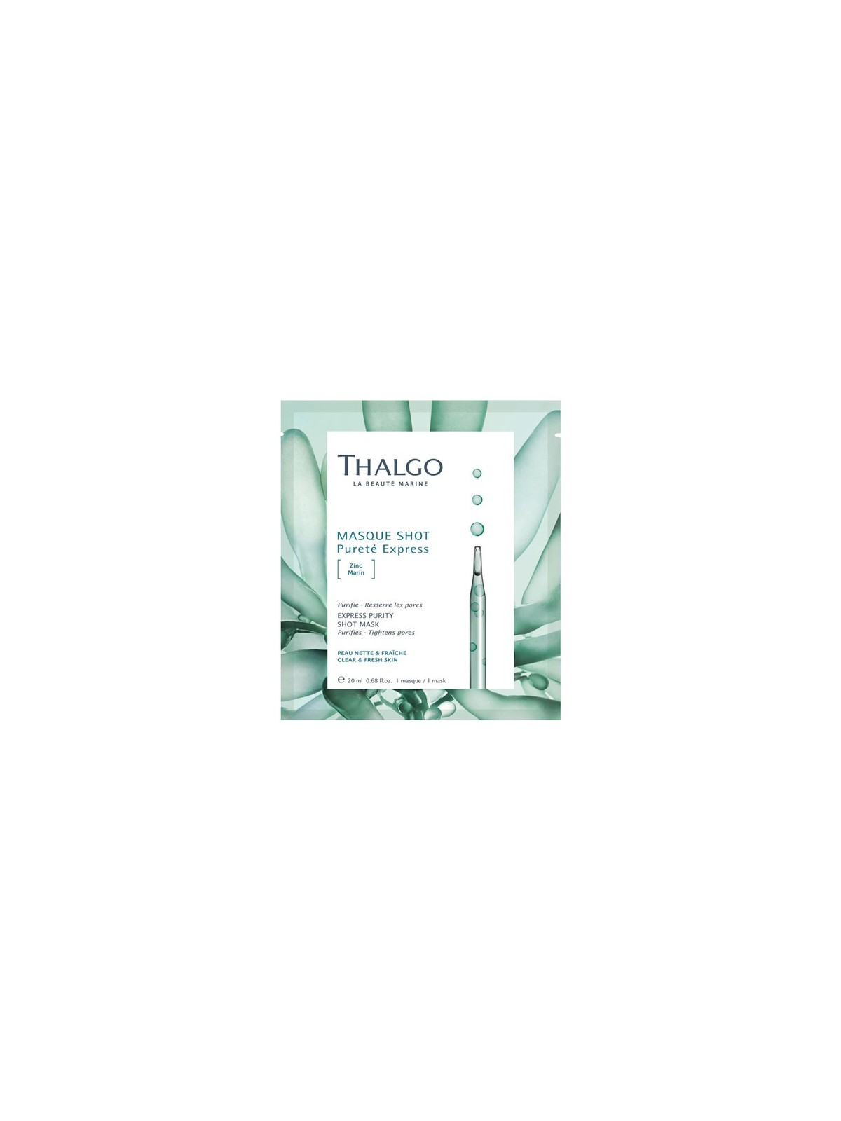 Thalgo trattamento express purezza maschera monodose shot 20ml