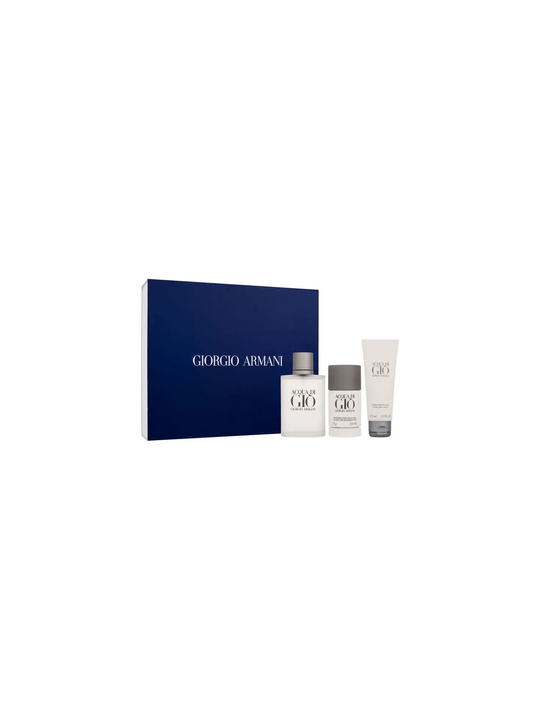 Armani Acqua Di Gio Pour Homme Giftset 250ml eau de toilette Spray 100ml-After Shave Balm 75ml-Deodorant Stick 75gr