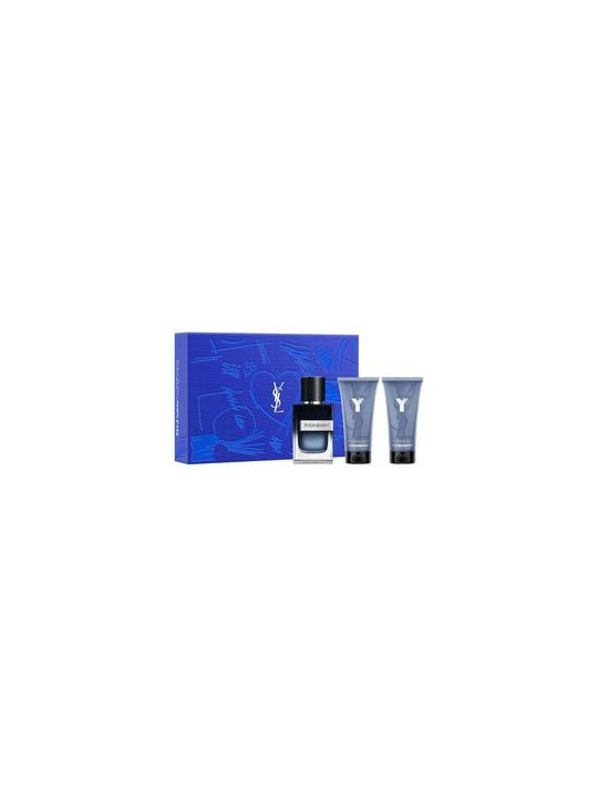 YSL Y For Men Giftset 160ml eau de parfum Spray 60ml-Shower Gel 50ml-After Shave Balm 50ml