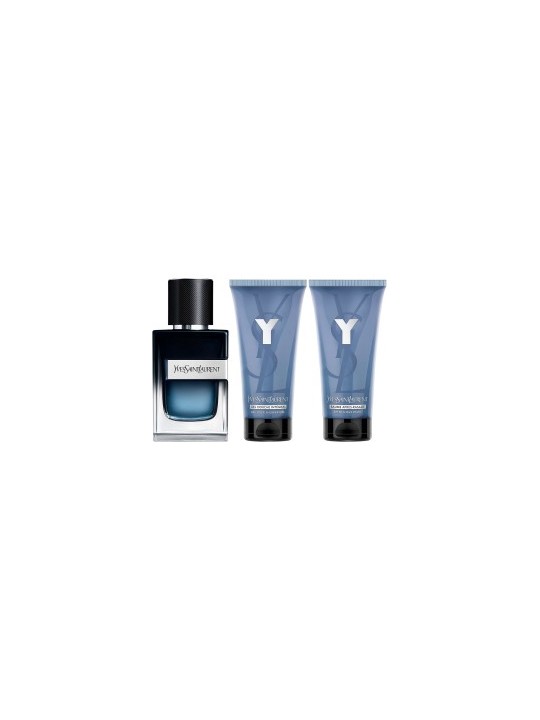 YSL Y For Men Giftset 160ml eau de parfum Spray 60ml-Shower Gel 50ml-After Shave Balm 50ml