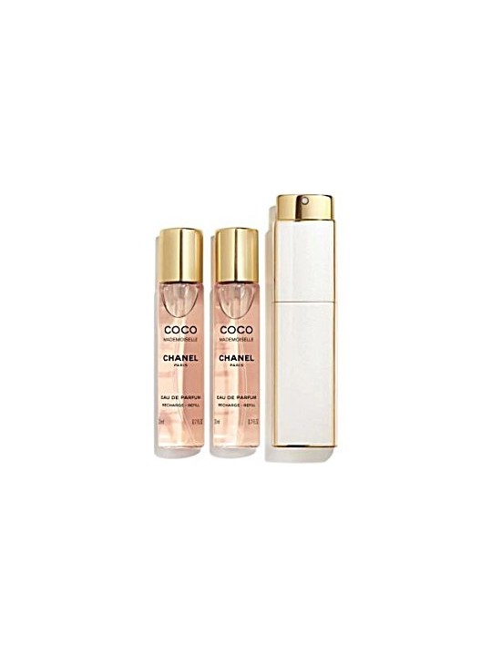 Chanel Coco Mademoiselle Giftset donna 60ml 3x eau de parfum Spray Refill 20Ml