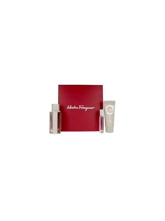Ferragamo Bright Leather Gift set EDT, shower gel