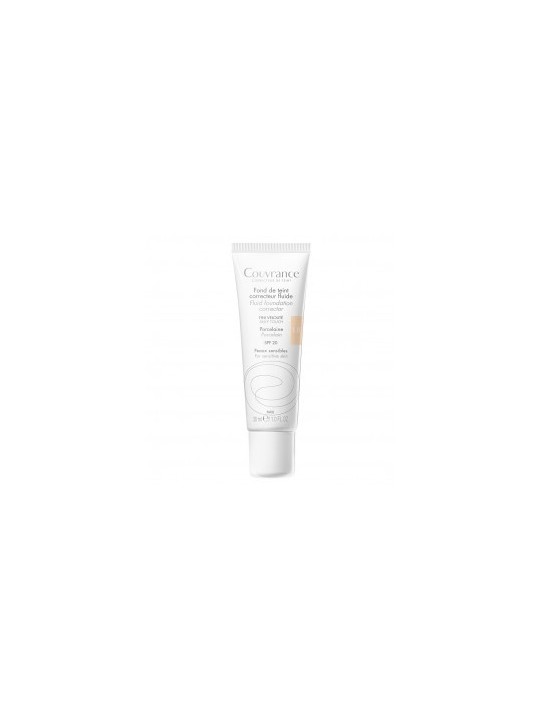 Avene Couvrance Fluid Foundation Corrector SPF20 donna 30ml Numero 1.0 Porcelain