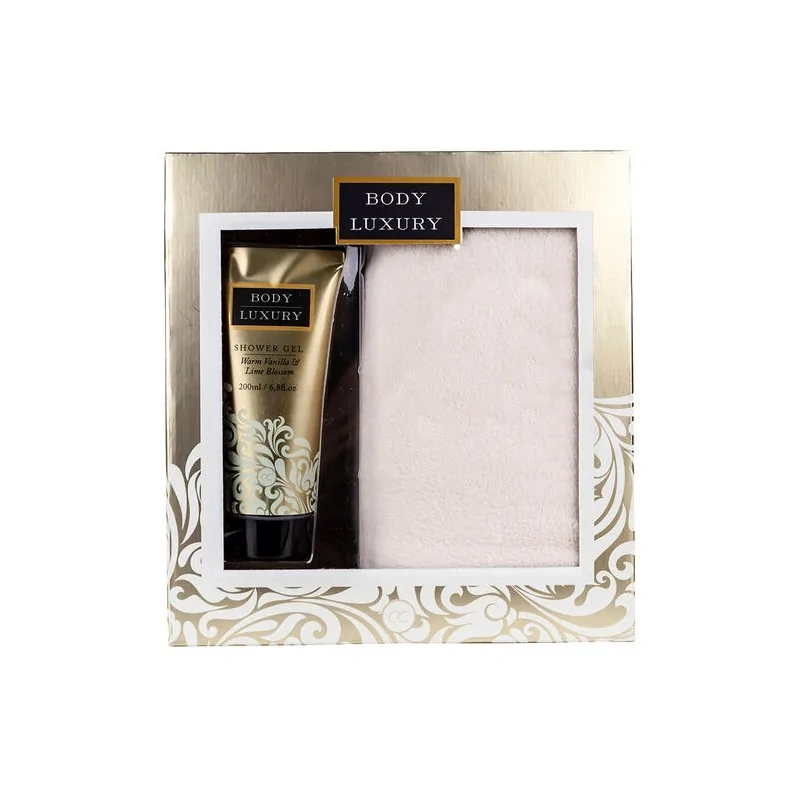 Accentra Body Luxury Set 200ml Shower Gel 200ml-Towel Accentra Body Luxury Set 200ml Shower Gel 200ml-Towel
