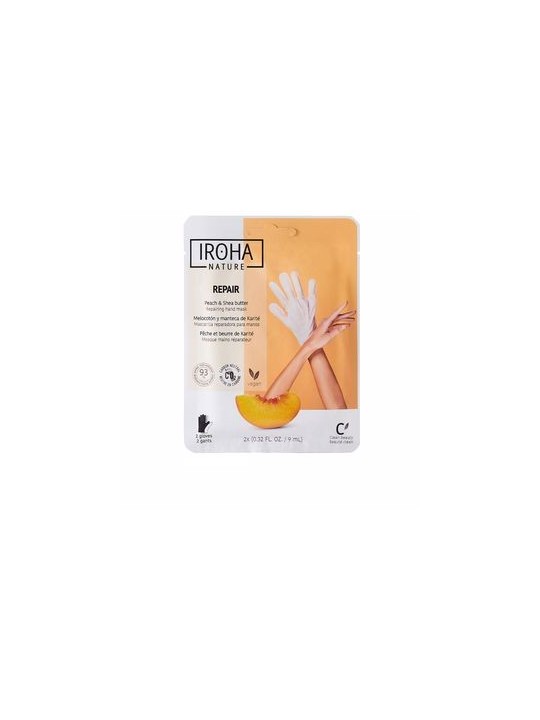 Iroha PEACH maschera per mani e unghie guanti riparatori 2 unit unisex