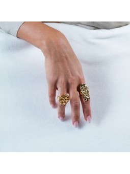 Anello Shabama TRIBECA oro brillante unisex