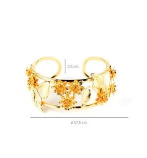 Shabama LUXOR braccialetto oro lucido 1 unit unisex