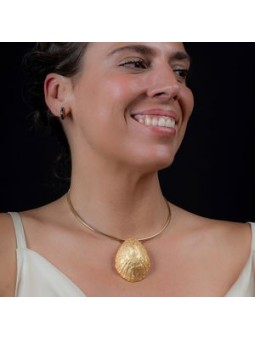 Collare Shabama CALOBRA ELASTICO oro brillante unisex