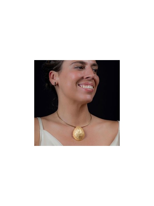 Collare Shabama CALOBRA ELASTICO oro brillante unisex