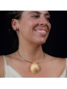Collare Shabama CALOBRA ELASTICO oro brillante unisex