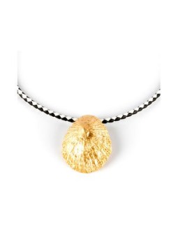 Collana Shabama CALOBRA LUXE NERO e BIANCO oro brillante unisex