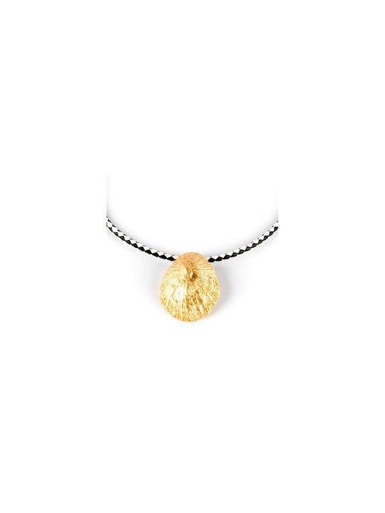 Collana Shabama CALOBRA LUXE NERO e BIANCO oro brillante unisex
