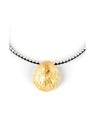 Collana Shabama CALOBRA LUXE NERO e BIANCO oro brillante unisex