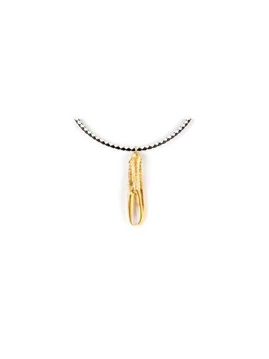 Collana TUENT LUXE BLACK e WHITE oro lucido unisex