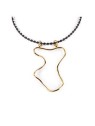 Collana Shabama MALAWI oro lucido unisex