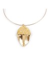 Collana rigida BELLOTA in oro lucido unisex