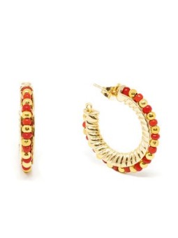 Orecchini Shabama ETHIOPIA RED 2CM oro lucido 1 unit unisex