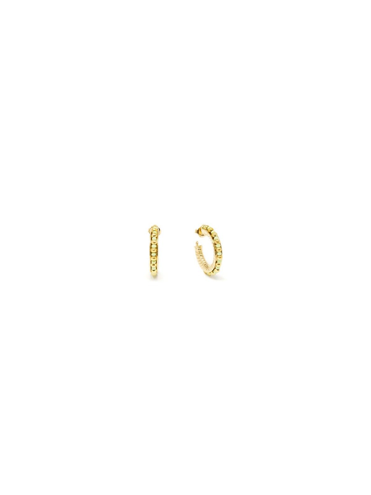 Orecchini Shabama ETIOPIA GREEN 2CM glitter oro 1 unit unisex