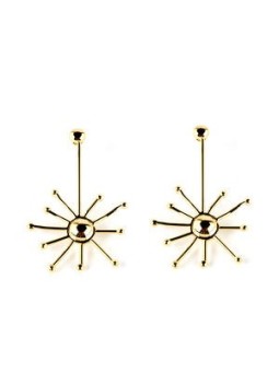 Orecchini SUN oro lucido unisex