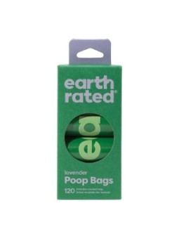 Earth Rated ROLLOS sacchetti per animali domestici ricambio lavanda 8 x 15 unit unisex