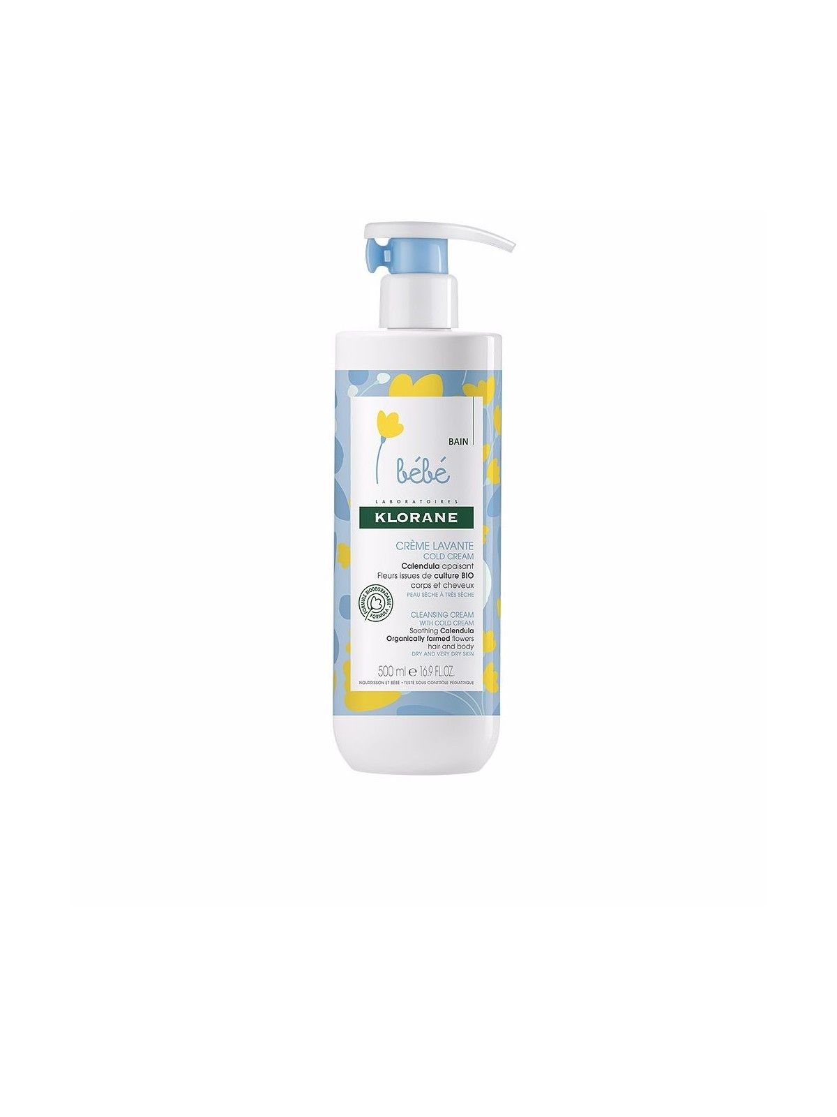Klorane Bebe Cleansing Cold Cream 500ml