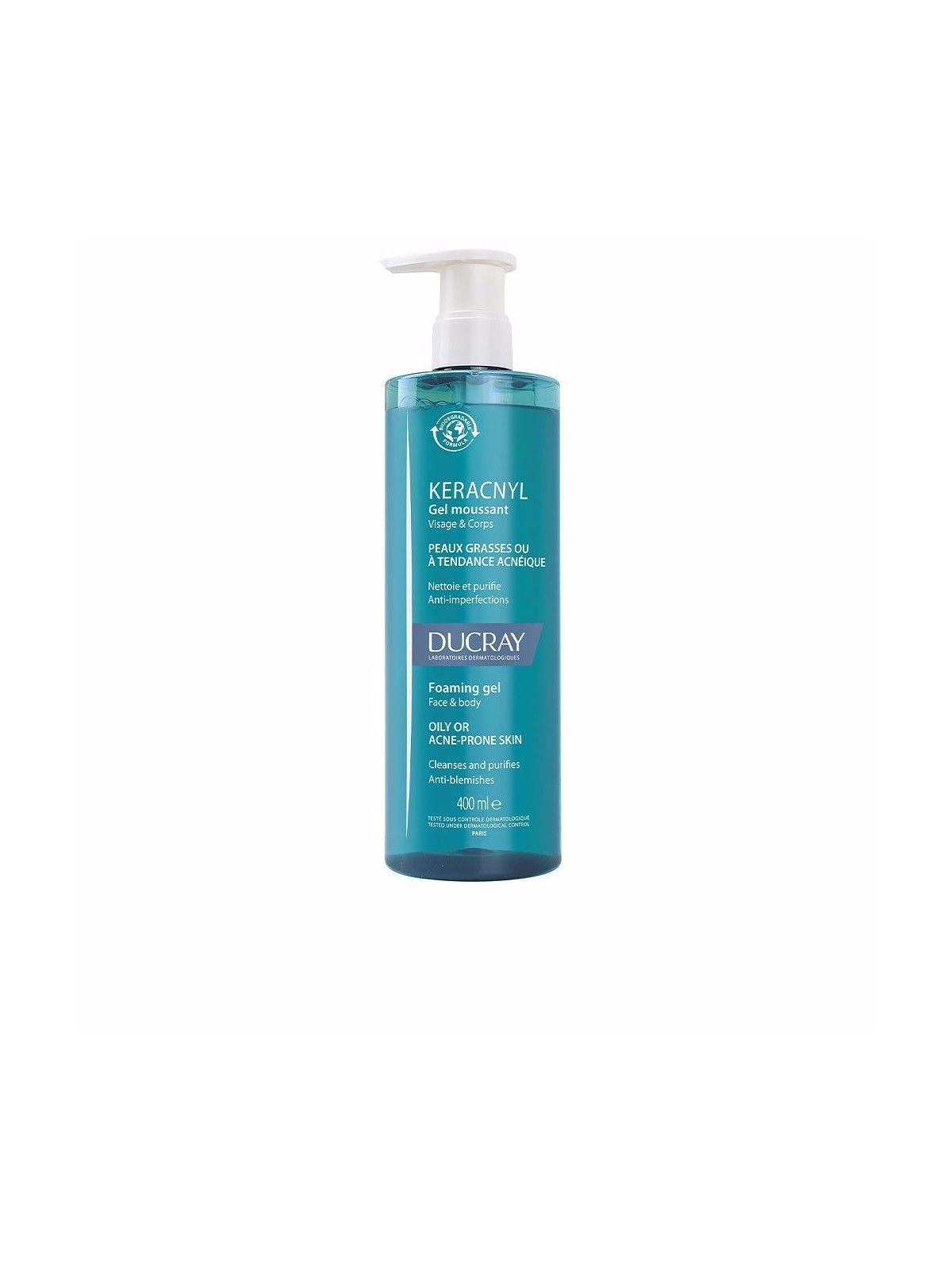 Ducray KERACNYL Gel Detergente Purificante 400ml Unisex