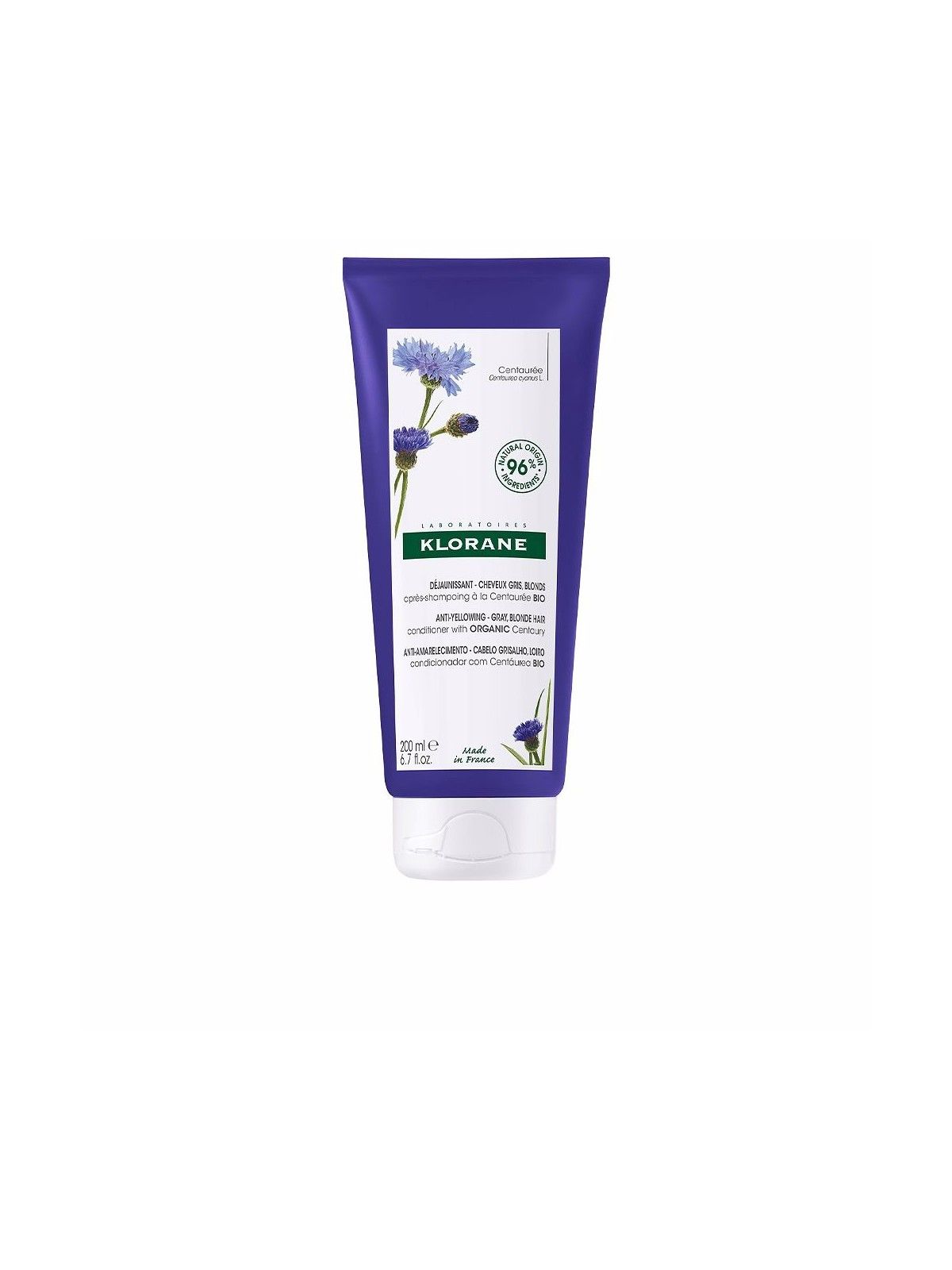Klorane Centauree Anti-Yellowing Conditioner 200ml