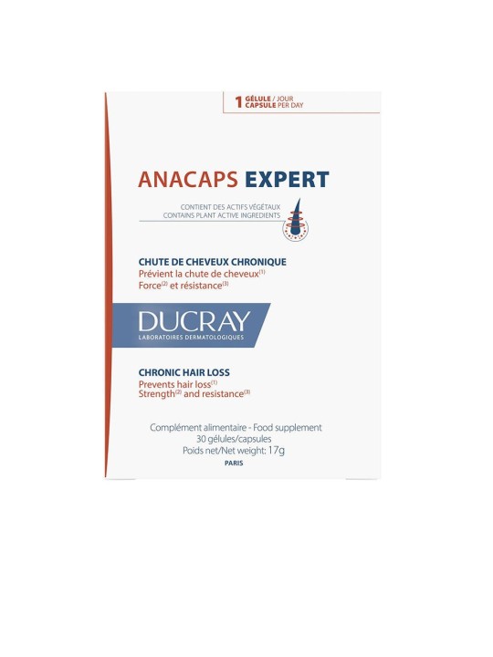 Ducray Anacaps Expert Chronic Hair Loss Supplement 17g 30 Capsules