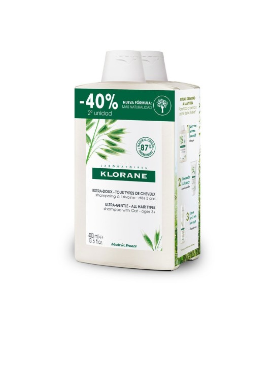 Klorane Shampoo Latte d'Avena Delicato Duo 2 x 400ml - Unisex 400ml