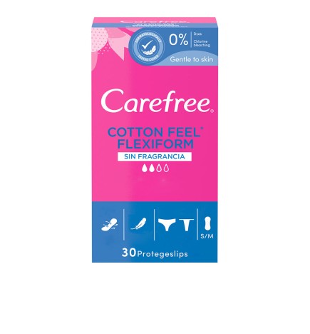 Carefree Flexiform Salvaslip Traspirante Non Profumato 30 unit donna