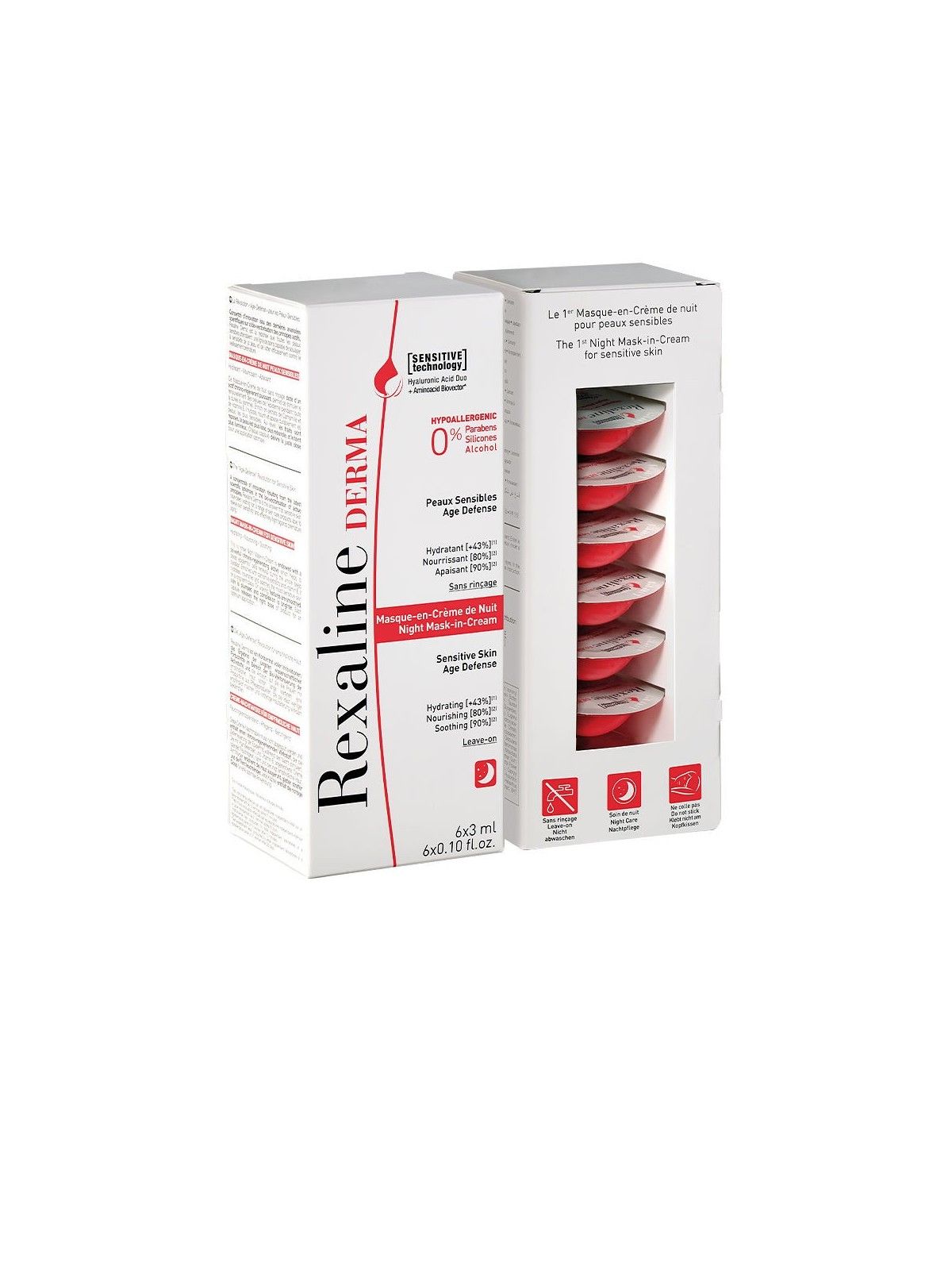 Maschera Notturna in Crema per il Viso Rexaline Derma