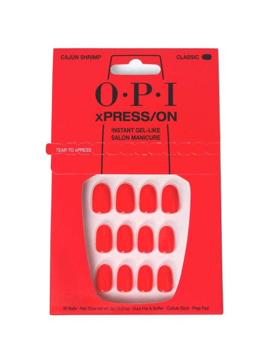 OPI Xpress-On Nail Art 30 unitï¿½ï¿½ Cajun Shrimp