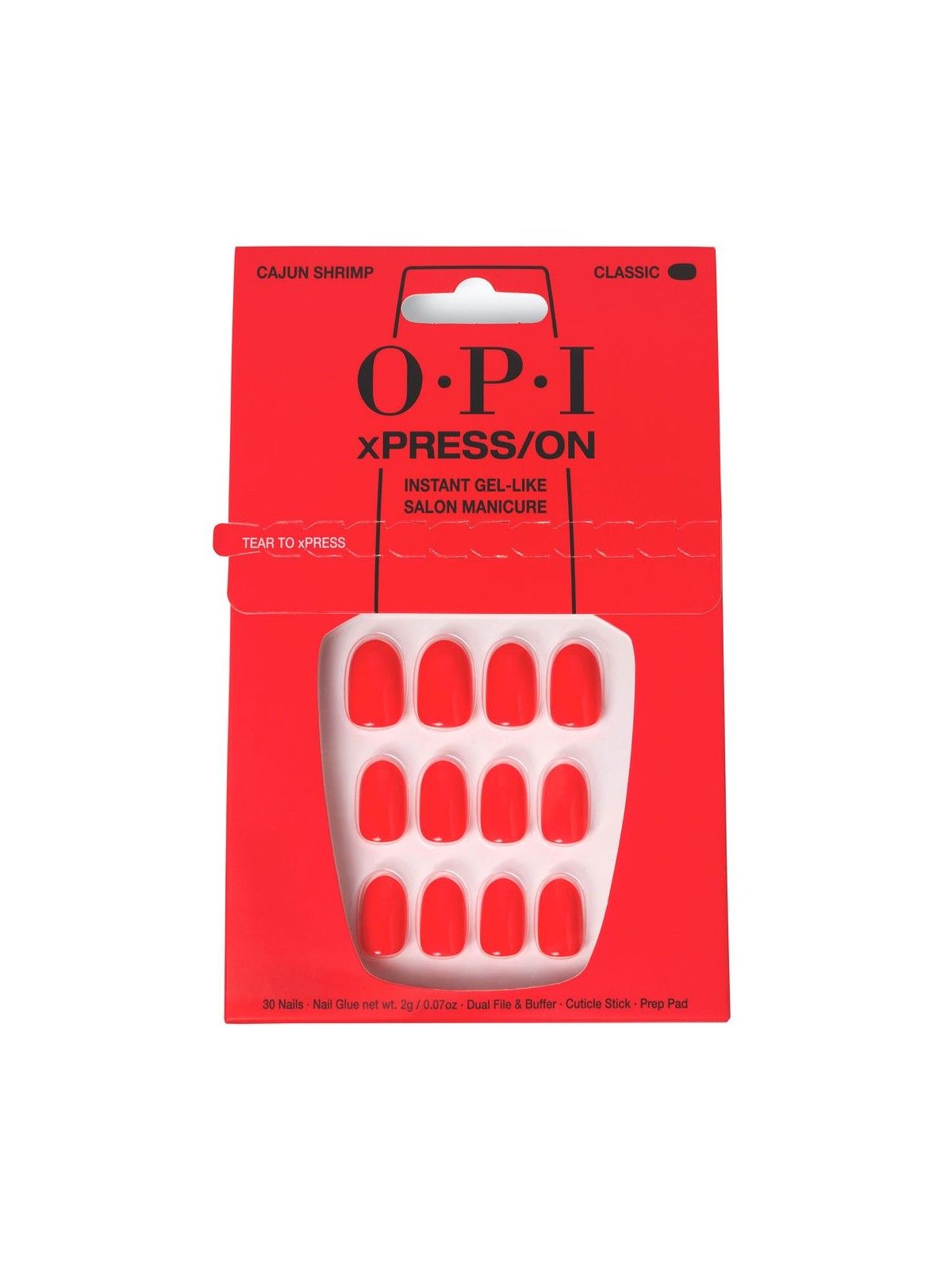 OPI Xpress-On Nail Art 30 unitï¿½ï¿½ Cajun Shrimp