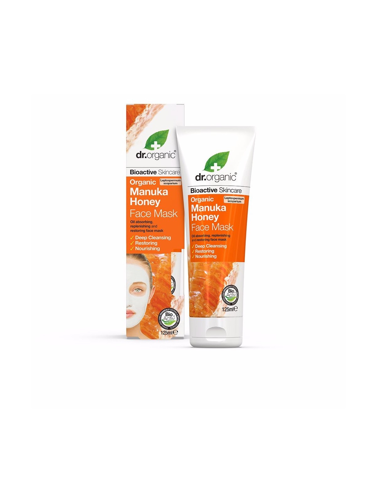 Maschera viso Dr Organic MIELE DI MANUKA 125ml
