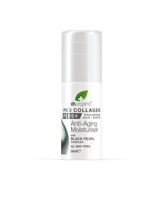 Dr Organic PRO COLLAGEN Crema Antiaging con Perla Nera 50ml per Donna