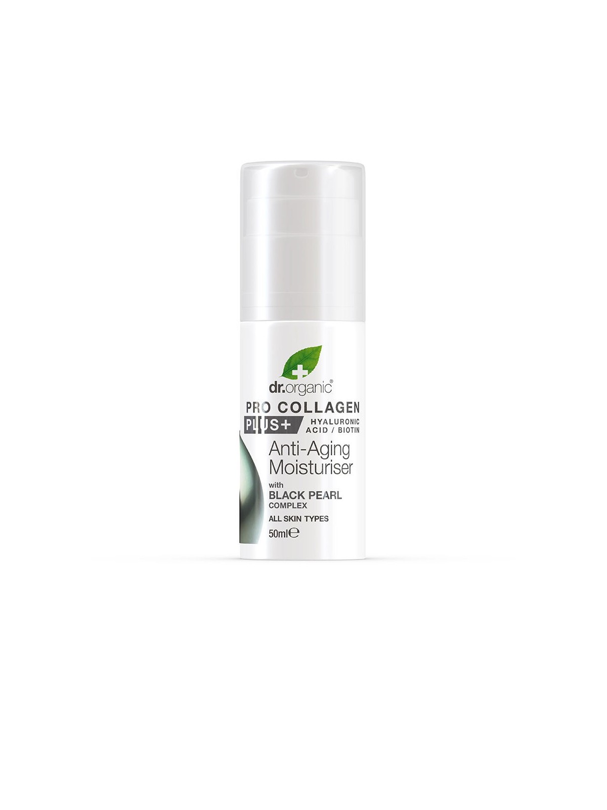 Dr Organic PRO COLLAGEN Crema Antiaging con Perla Nera 50ml per Donna