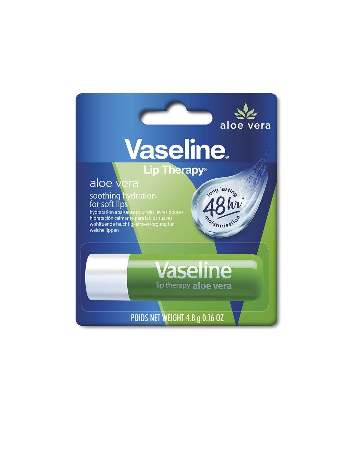Vaseline Cura delle labbra allAloe Vera donna 48g