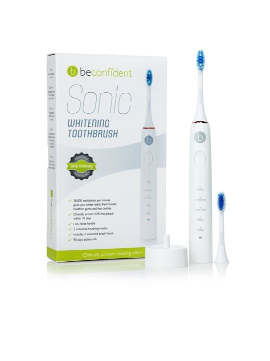 Spazzolino elettrico Beconfident SONIC sbiancante biancooro rosa