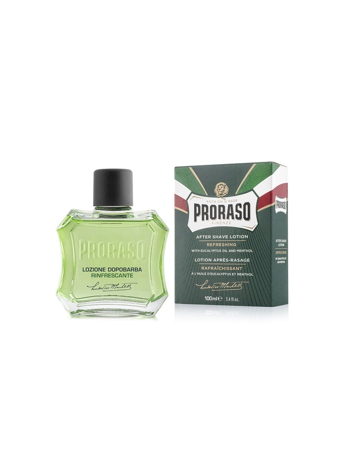 Proraso Lozione Dopobarba Verde Rinfrescante con Eucalipto Uomo 100ml