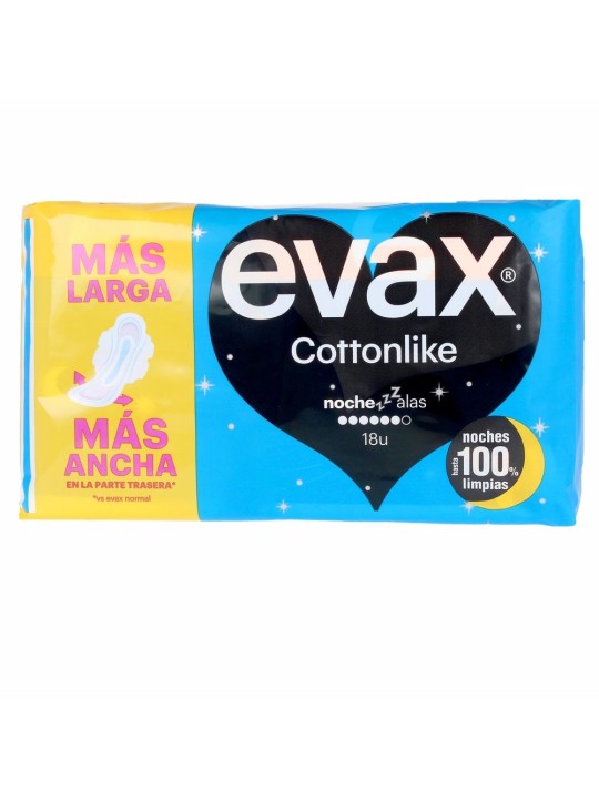 Evax COTTONLIKE Compresse Notte con Ali 18 unitï¿½ï¿½ Donna
