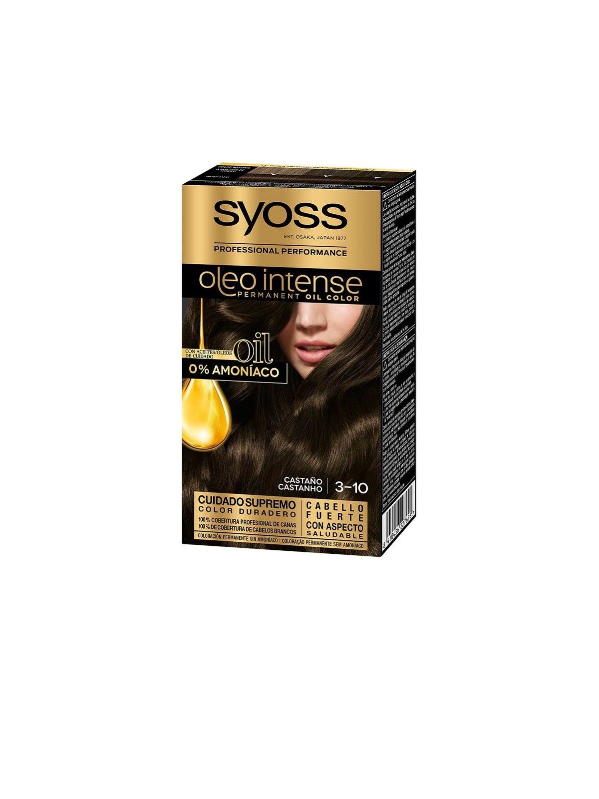 Syoss OLEO INTENSE colore capelli senza ammoniaca 3.10-castano 5 pz donna