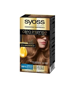 Syoss OLEO INTENSE colore capelli senza ammoniaca 6.80-biondo caramello 5 pz donna